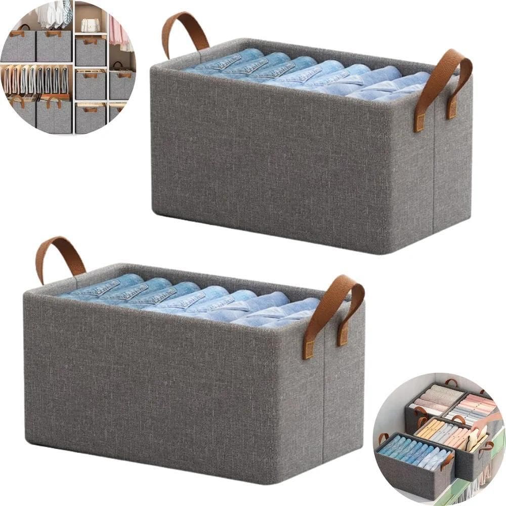 Kit 2 Caixa Organizador De Roupas Íntimas Camisetas Calças C