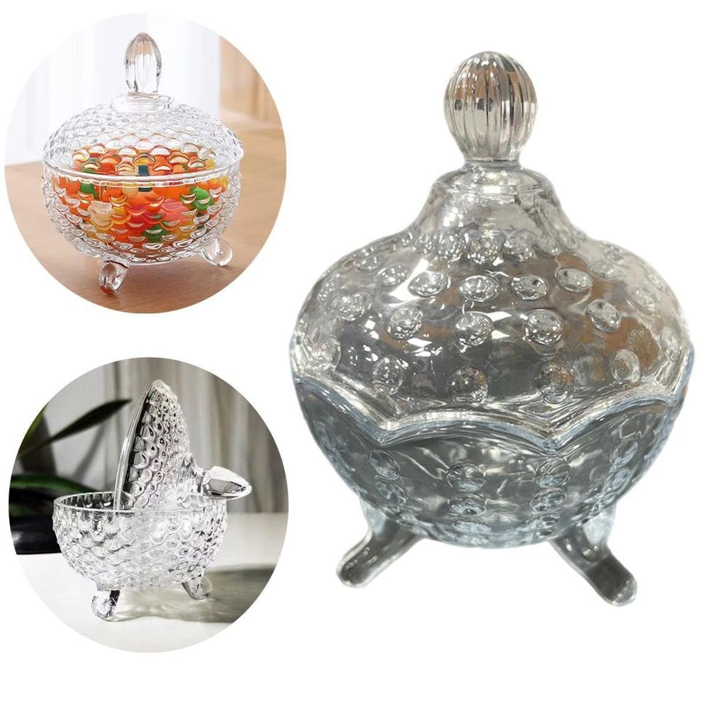 Potiche Decorativo De Cristal Balairo Bomboniere Mini 12Cm