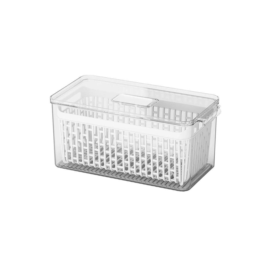 Organizador De Geladeira Com Cesto 6Lt Cristal Dry Coza