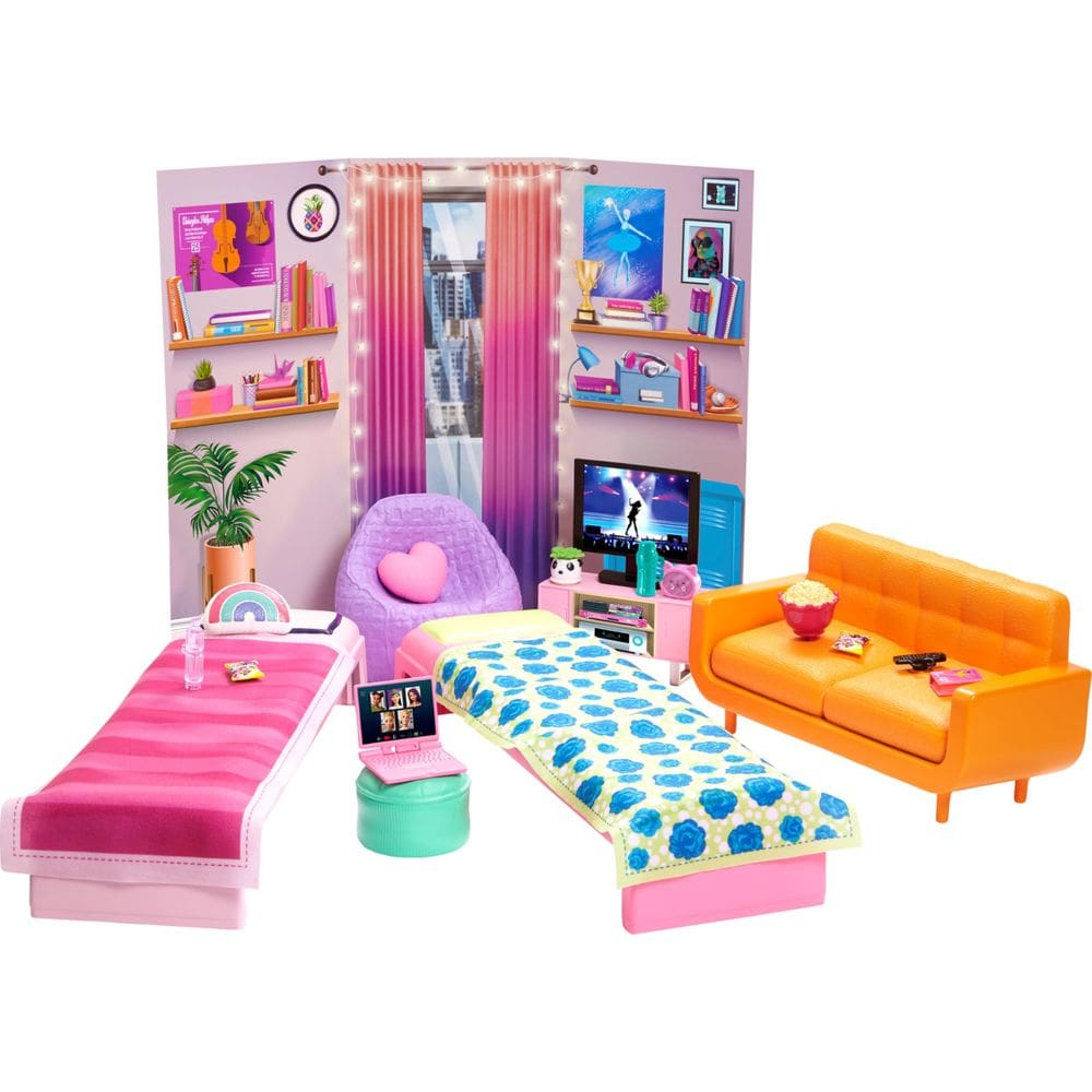 Toy Playset Barbie Big City Big Dreams Mobiliário de dormitório