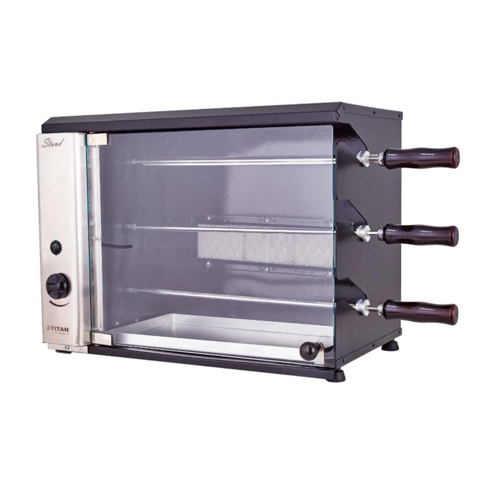 Churrasqueira A Gás Bancada Vertical 3 Espetos Glp 127V