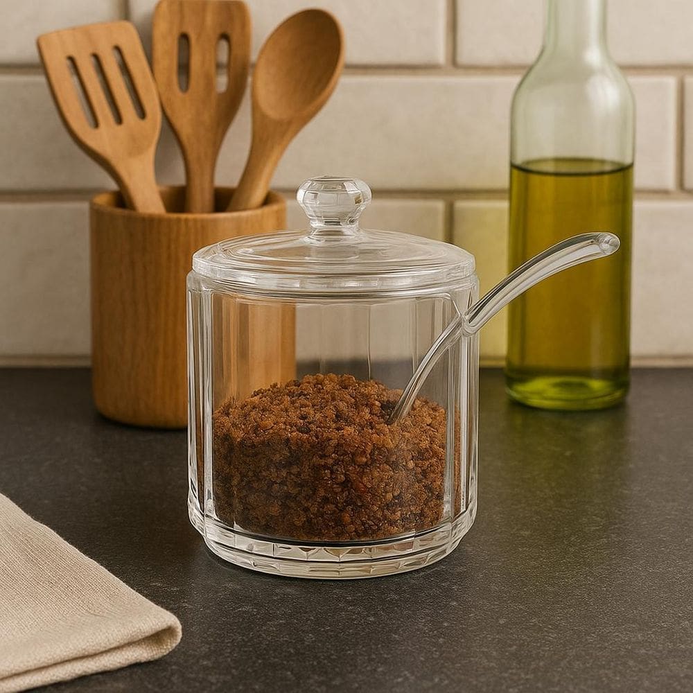 Açucareiro De Plástico Com Colher 200Ml Jolitex Mek Flavors