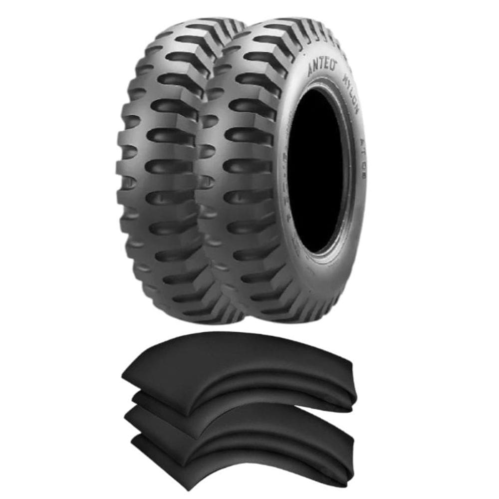 Kit 2 Pneus 650-16 10L 108/107L At06 Militar Anteo + Câmara