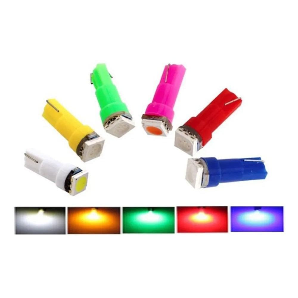 Kit 20 Lampada T5 1 Led Pinguinho Luz Cores