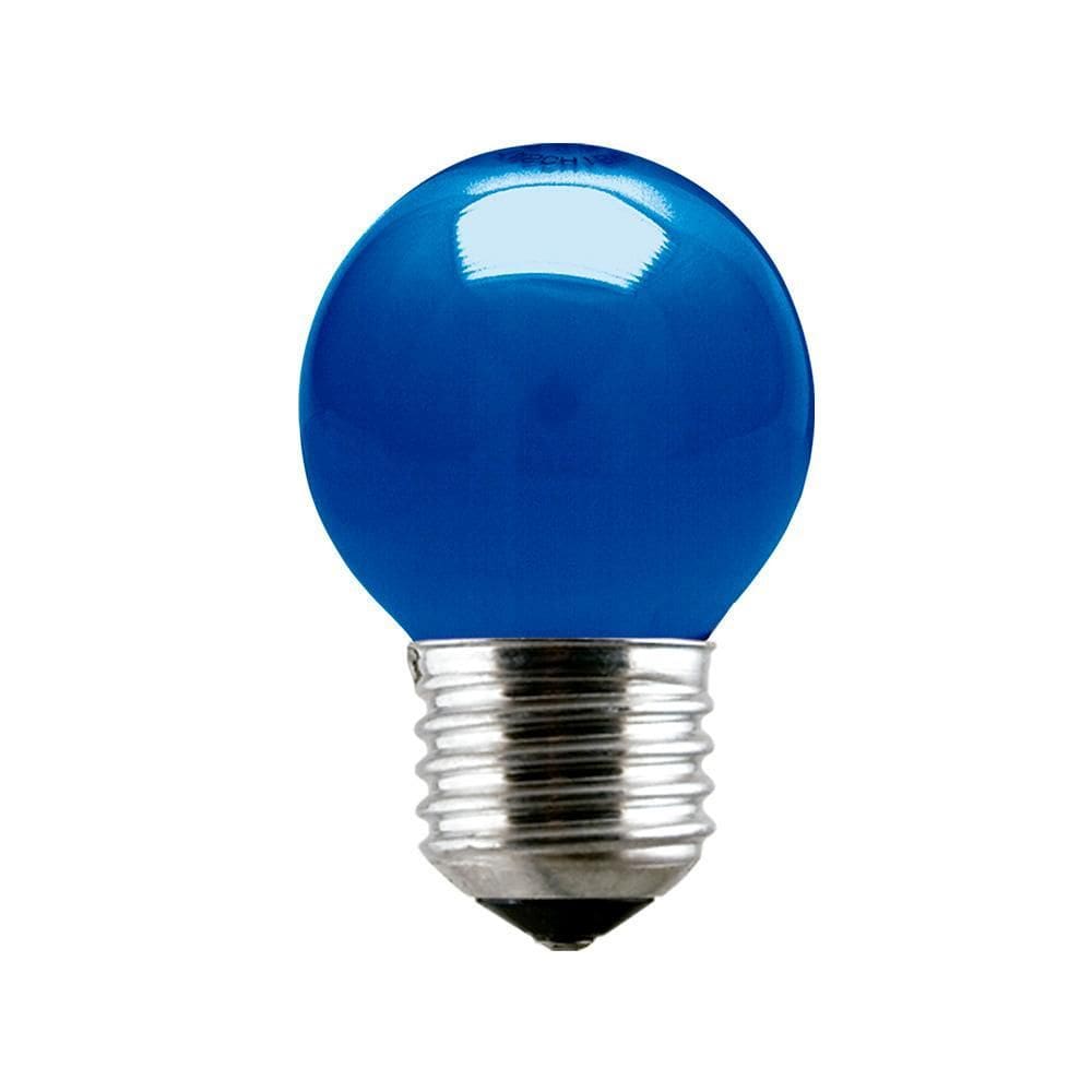 Lâmpada Incandescente Taschibra Bolinha 15W 110V Azul