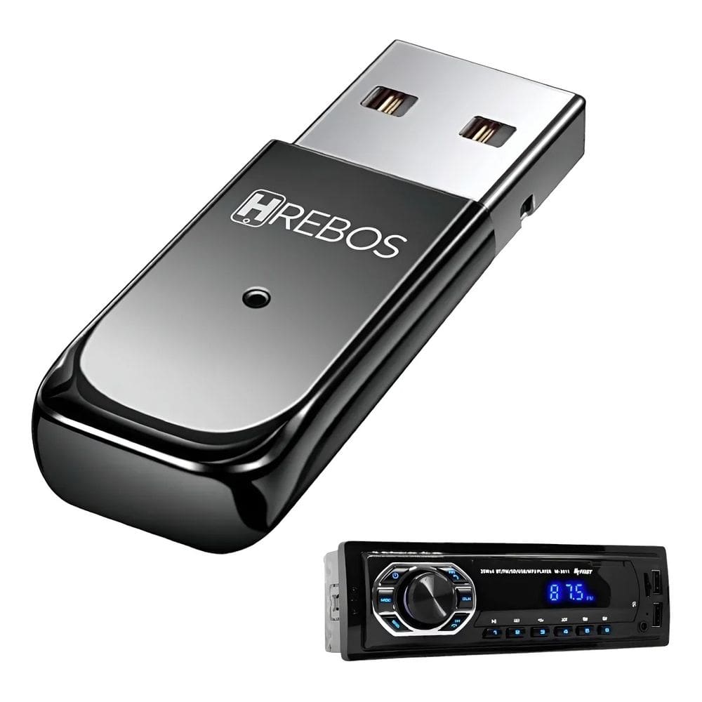 Transmissor Bluetooth Hrebos AD-215 Para Veículos Ou Caixas