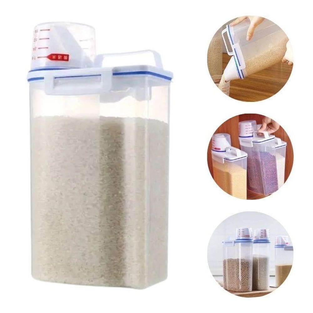 Dispenser De Ração Milho Feijão Arroz Sementes 1,5 Litros