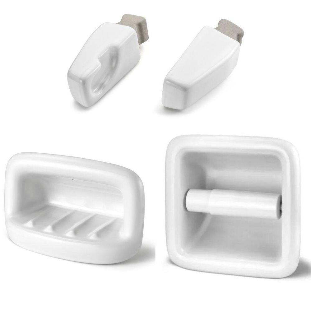 Kit Para Banheiro Louça Branco 4 Peças De Embutir Icasa