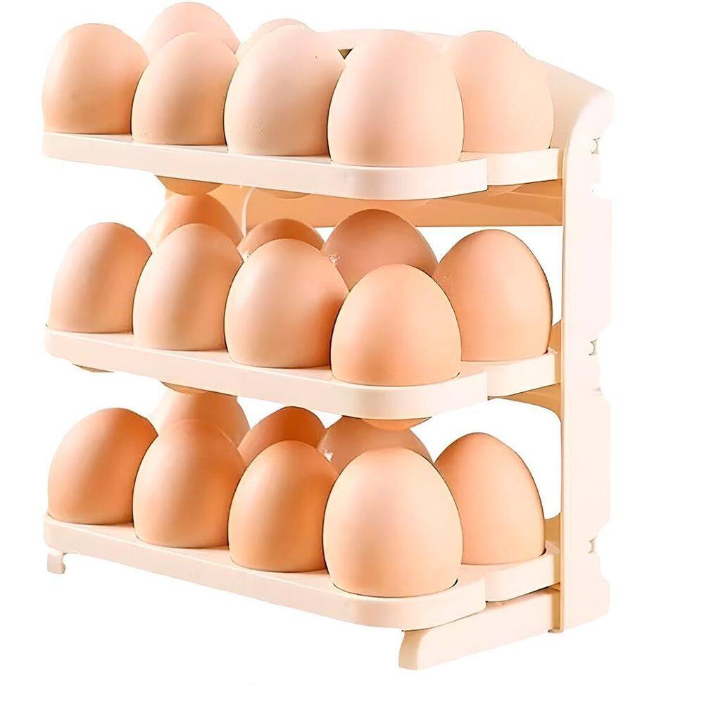 Porta Ovos Dobrável Armazenamento Organizador Geladeira