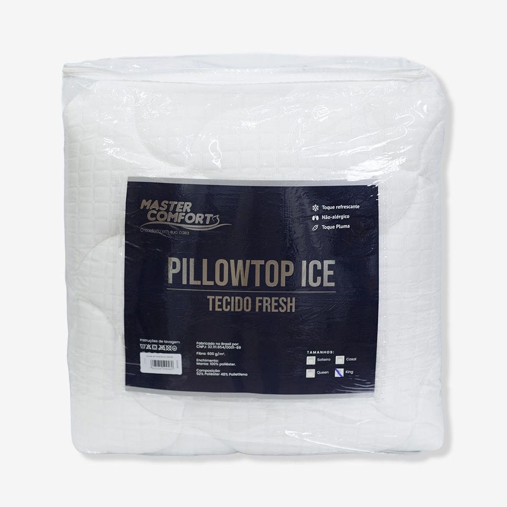 Pillow Top Ice para Colchão King 600g/m² – Master Comfort