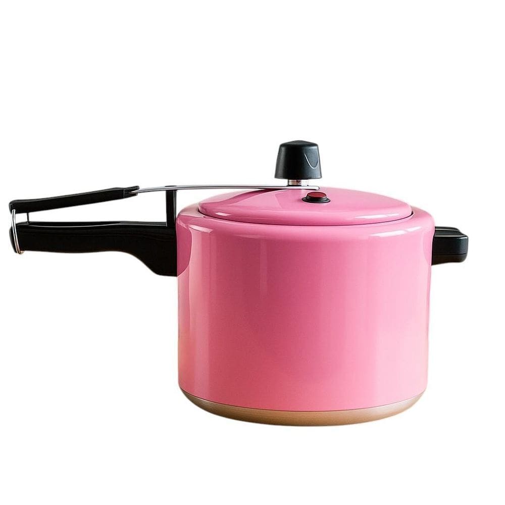 Panela De Pressão Alusol De 4,5 Polida Rosa