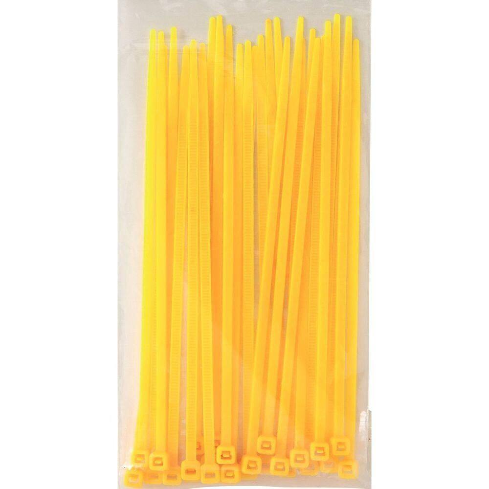 Abraçadeira Nylon Cinta Plástica 295x4,6mm Amarela Tramontina