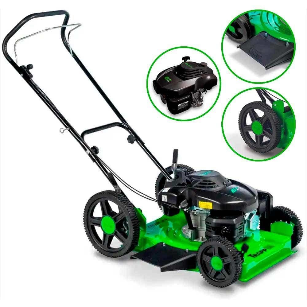 Cortador de Grama à Gasolina 6.5 HP Motor 4T Corte 48 CM Roda Alta LF-700RM TRAPP
