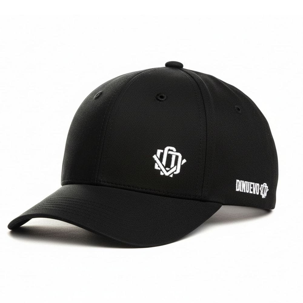 Boné DNV Logo Lateral Bordado Preto Sem Estrutura DiNuevo