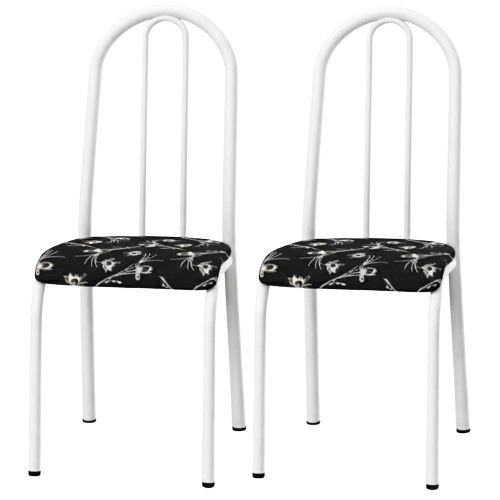 Kit 02 Cadeiras Tubular America 056 Branco ARTEF