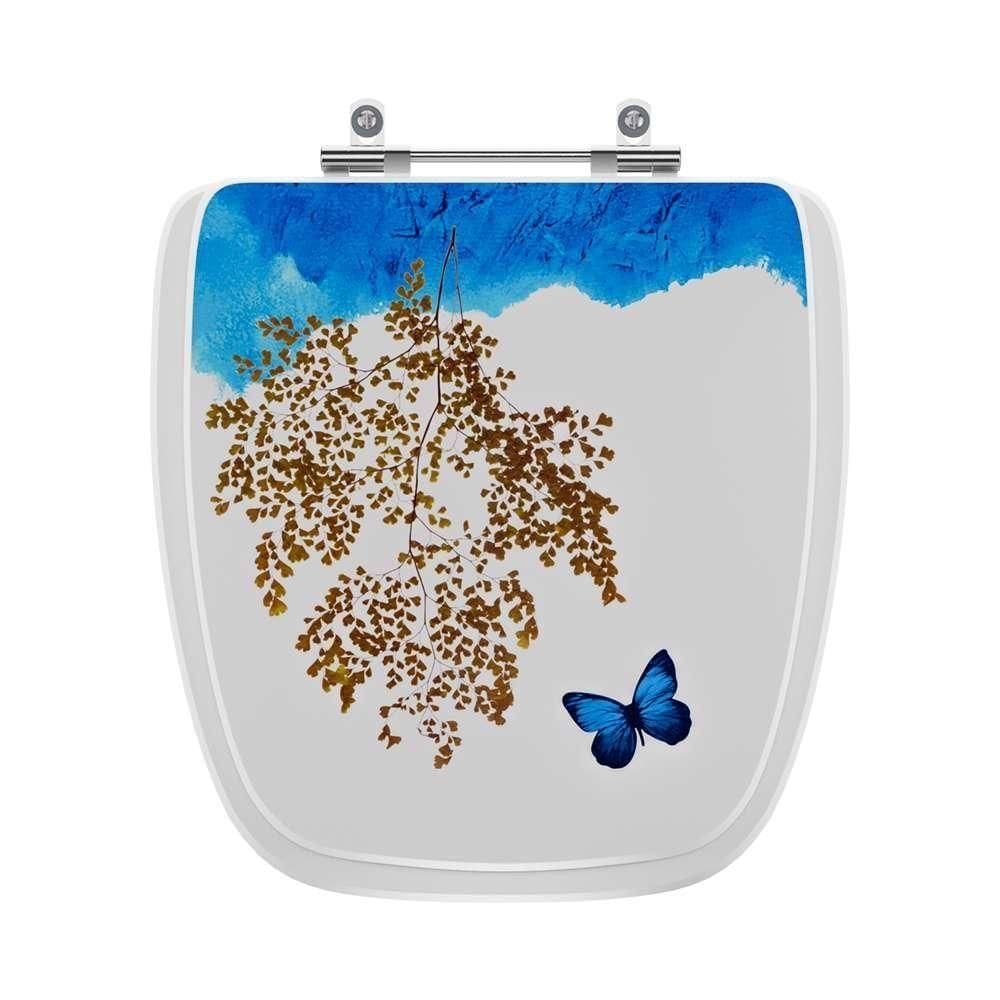 Assento Sanitario Decorado Borboleta Like Para Vaso Celite