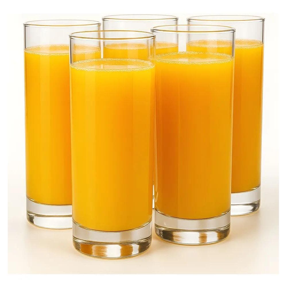 10X Jogo De Copos Vidro Long Drink Para Água E Suco 300Ml 6