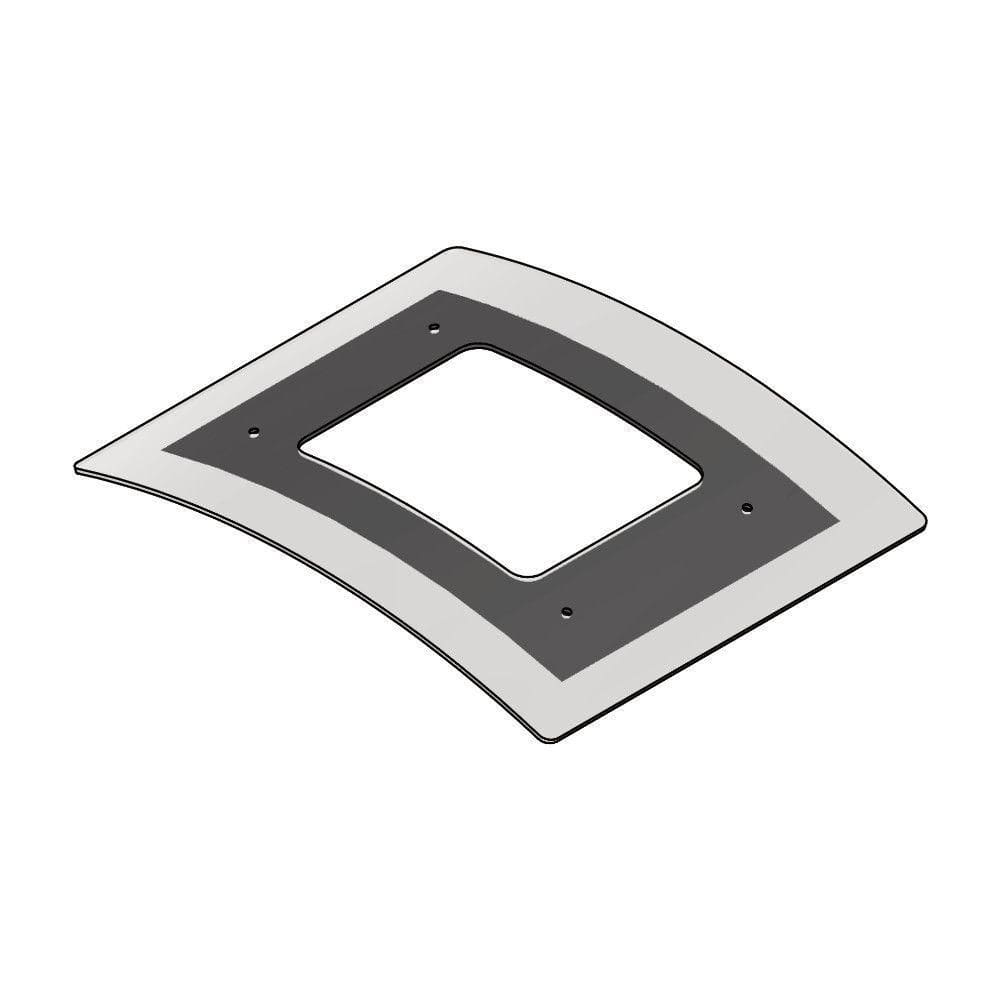 Vidro Curvo Para Coifa De Ilha 90 Cm