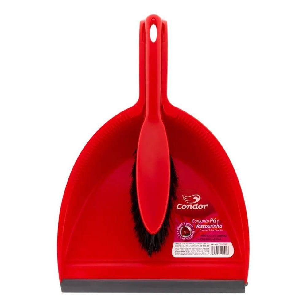 2X Conjunto Pá E Espanadeira Para Lixo Condor