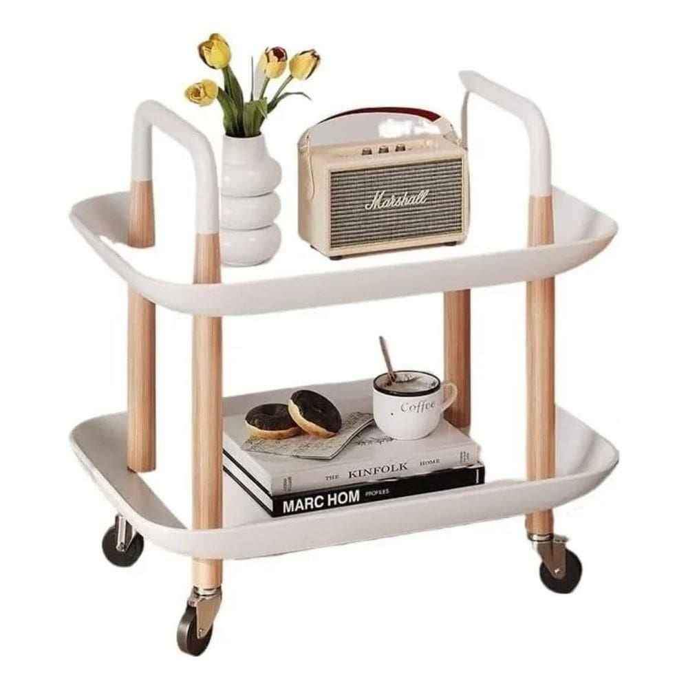 Carrinho Organizador Multiuso 2 Prateleiras