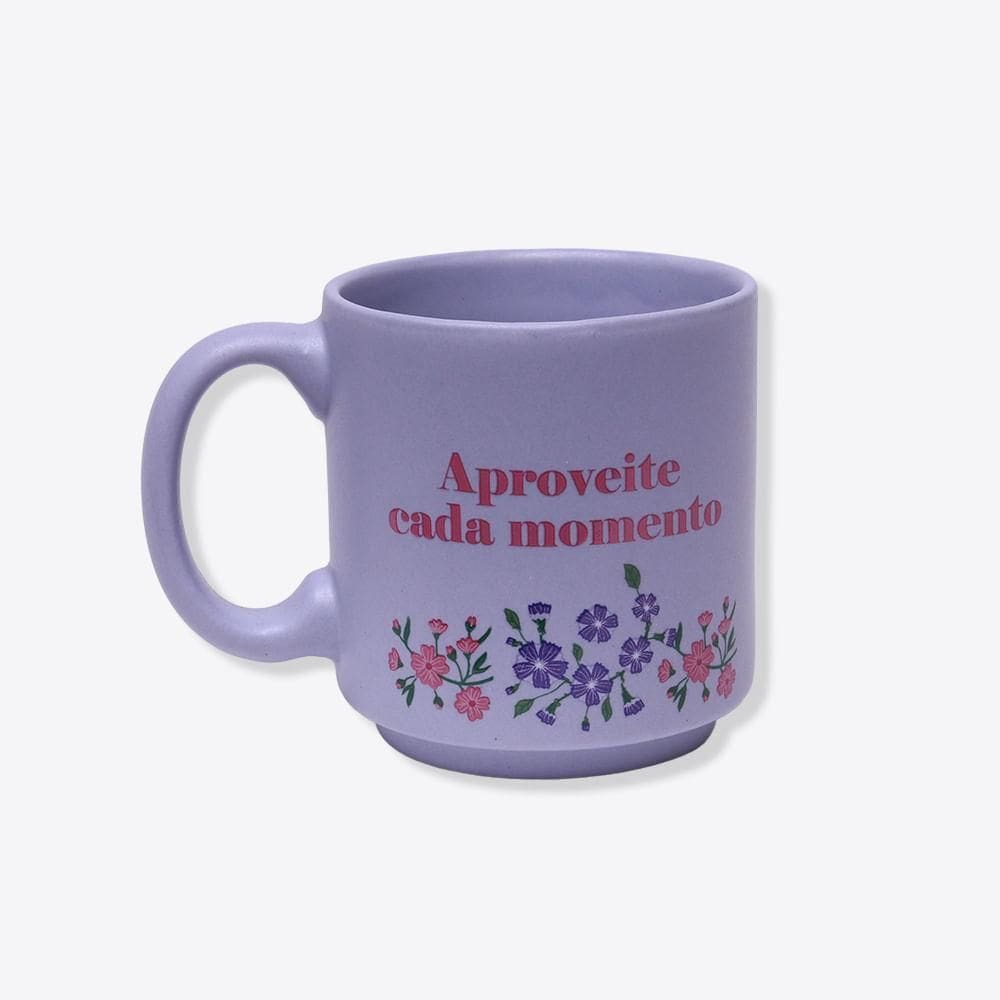 Caneca Mini Tina Floral  - Zonacriativa