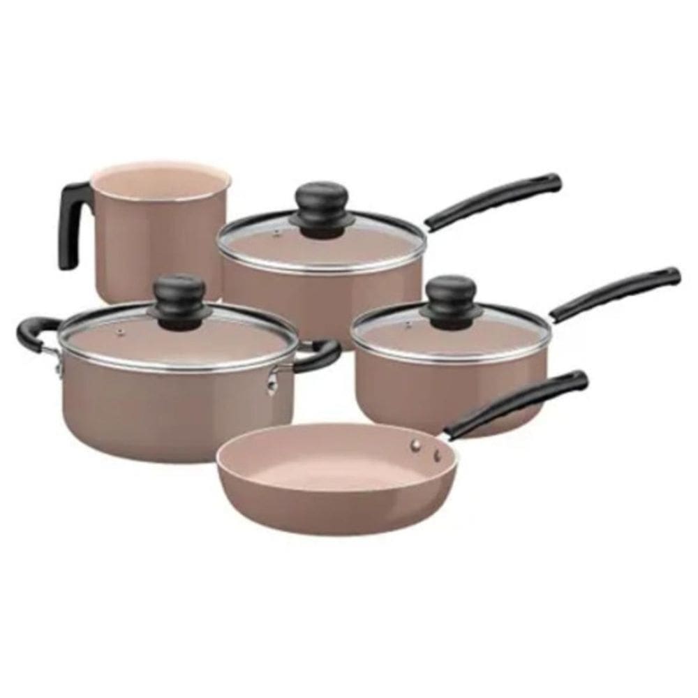 Jogo Panelas Alum 5Pc Capuccino