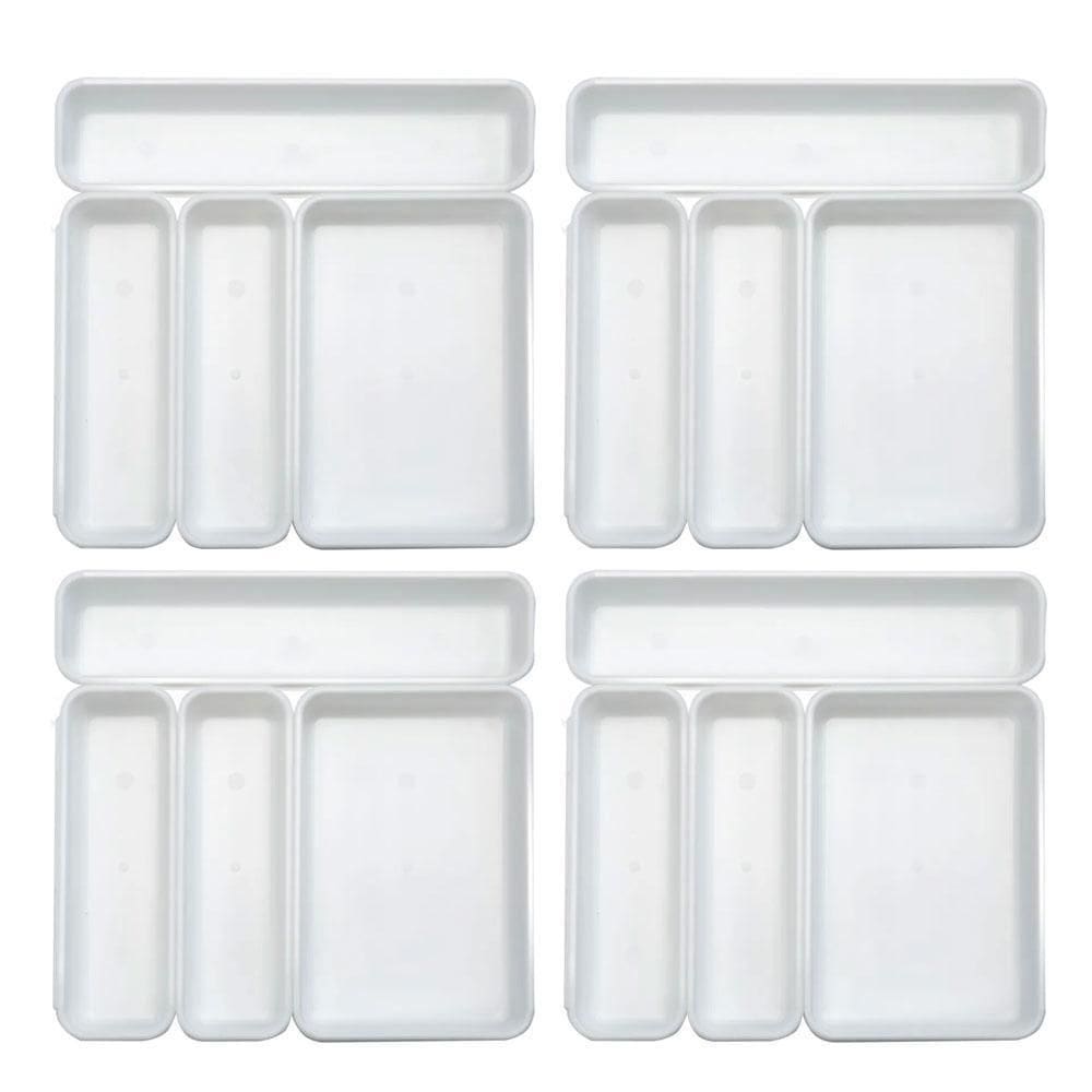 Kit 16 Divisores De Talheres Para Gaveta Organizador