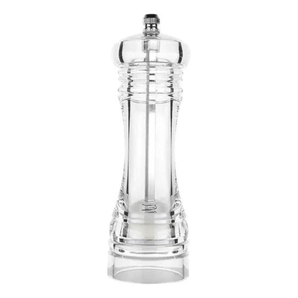 2X Moedor Sal Grosso E Pimenta Em Acrílico E Cerâmica 18 Cm