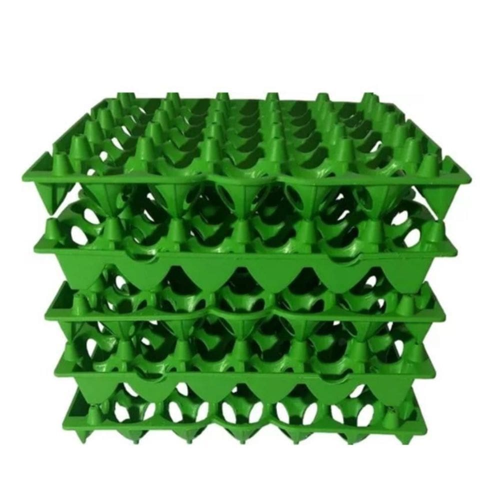 Kit 5 Porta Ovo Cartela Plástica P/30 Ovos Bandeja Higiênica