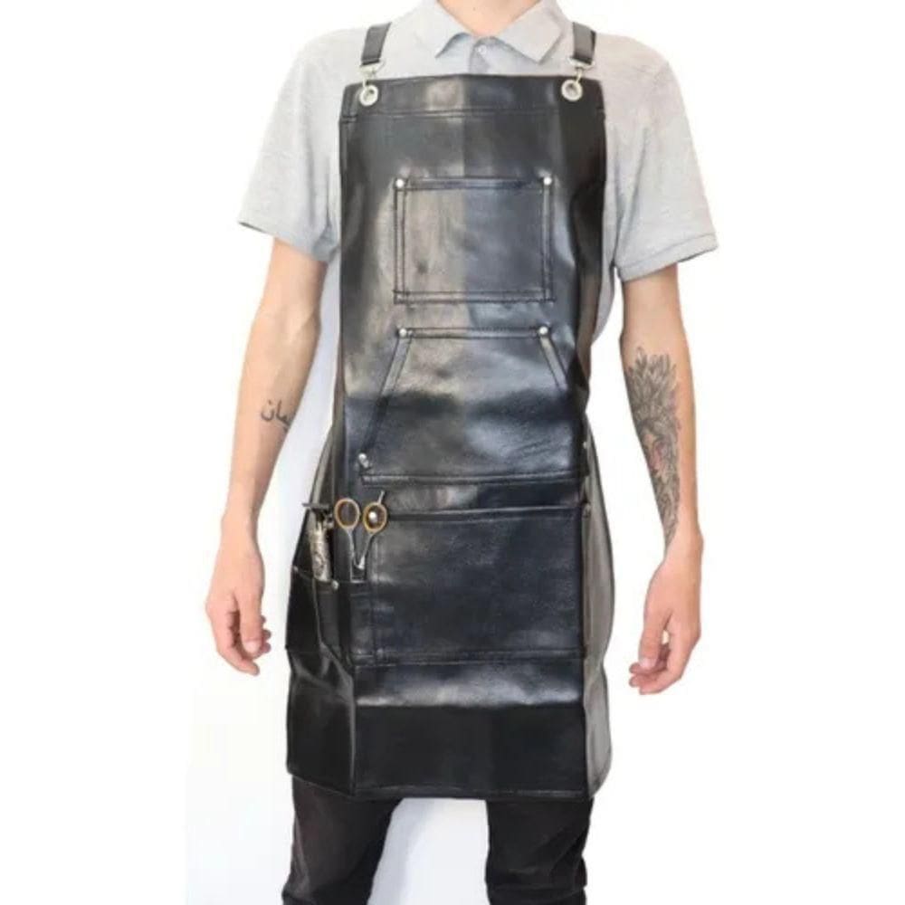 Avental De Couro Profissional Unissex Para Cabeleireiro