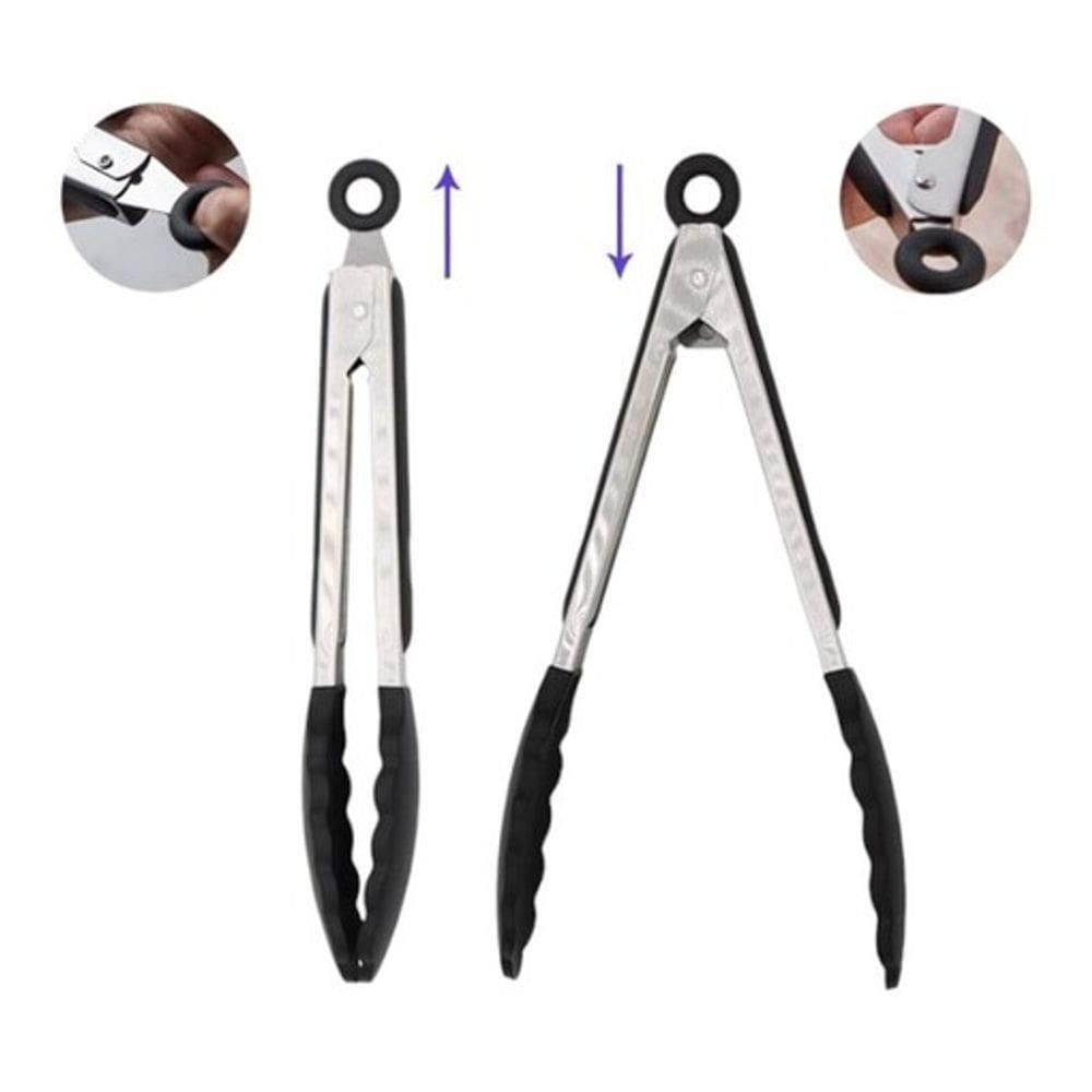 Pegador De Silicone Moderno - 27cm Para Cozinha E Artesanato Em Cinza Elegante