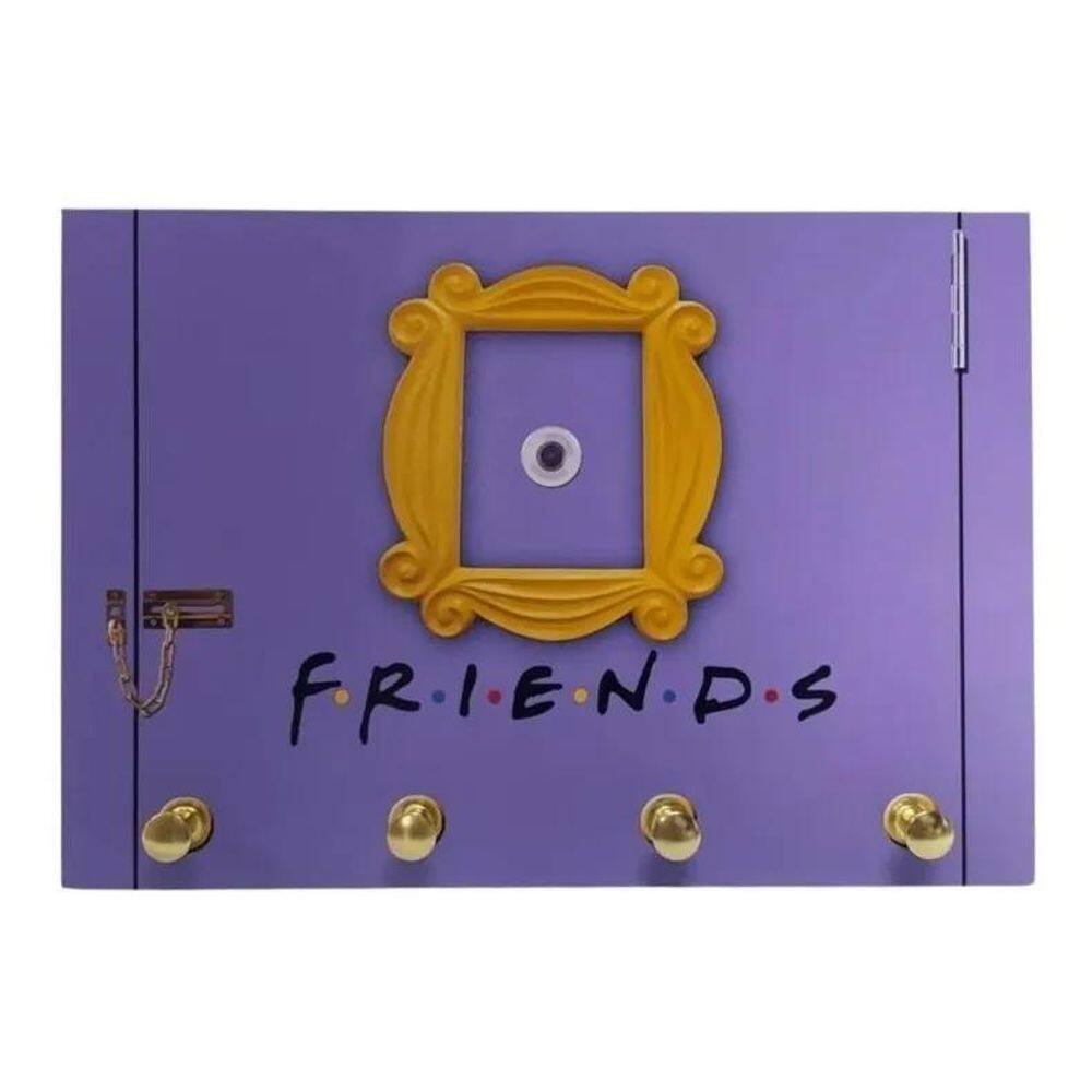 2X Porta Chaves Série Friends 21X15Cm