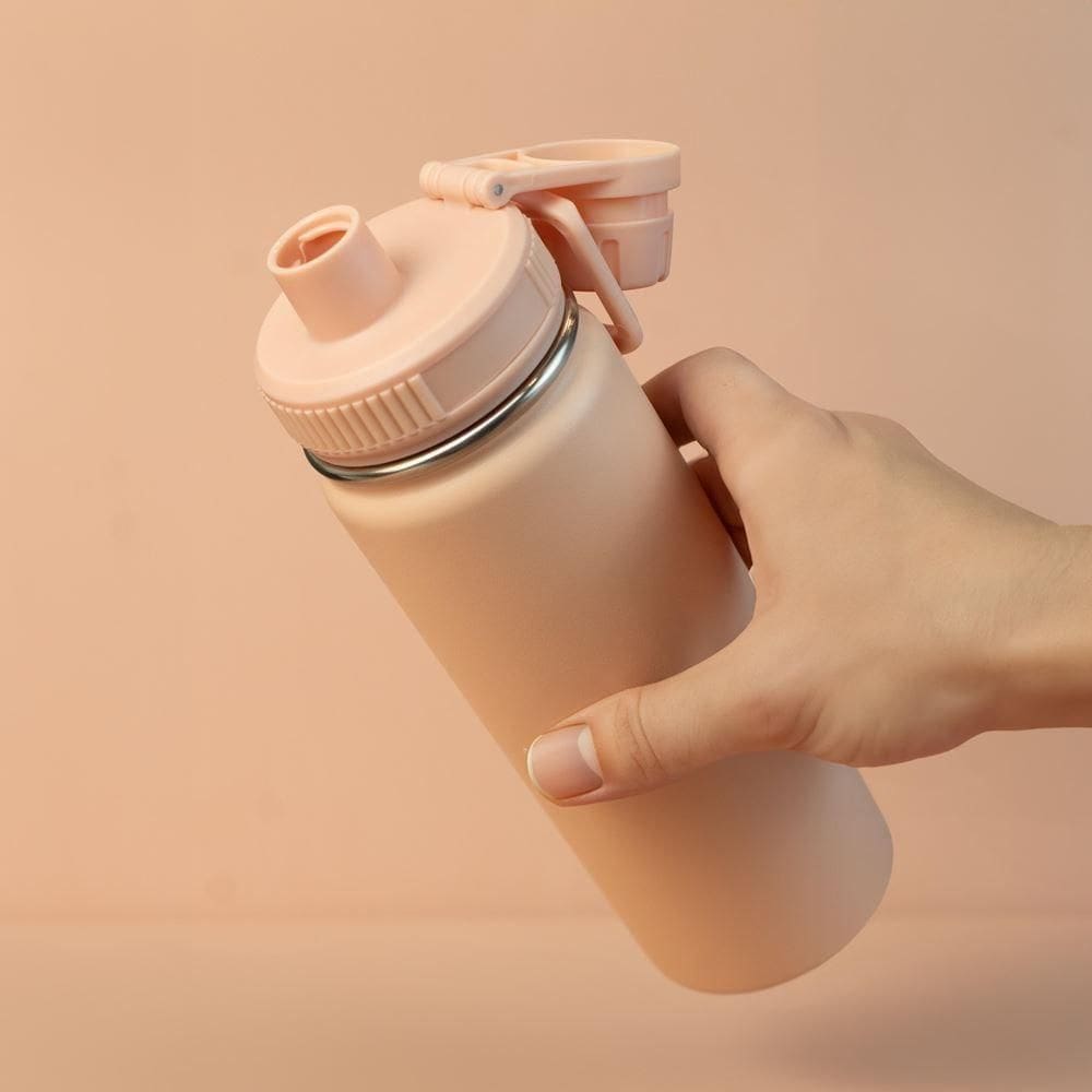 Garrafa Térmica Rosa Elegante 780ml - Praticidade Com Estilo Em Cada Gole