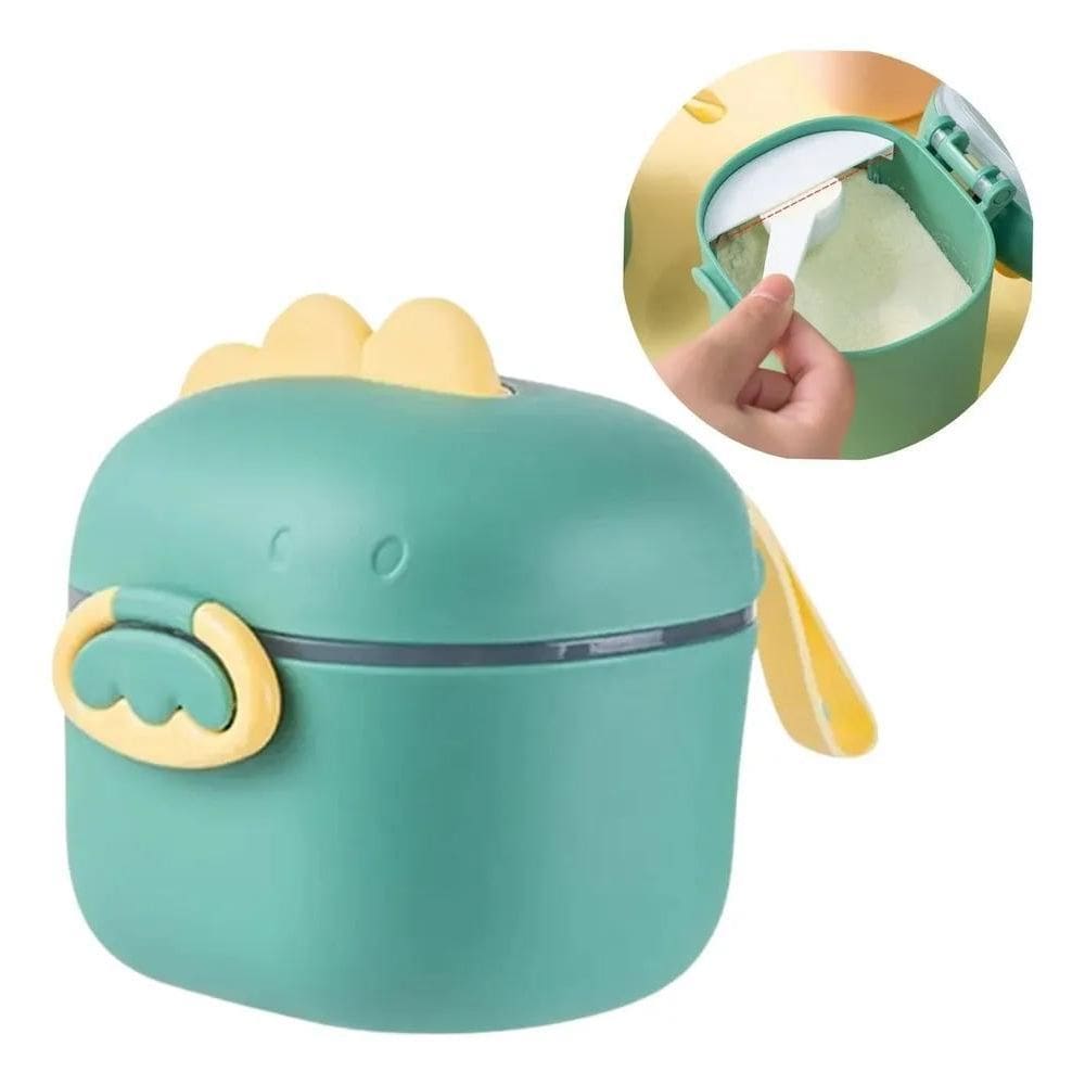 3X Porta Leite Em Pó Dosador Bebê Pote Dosador Colher Mamade