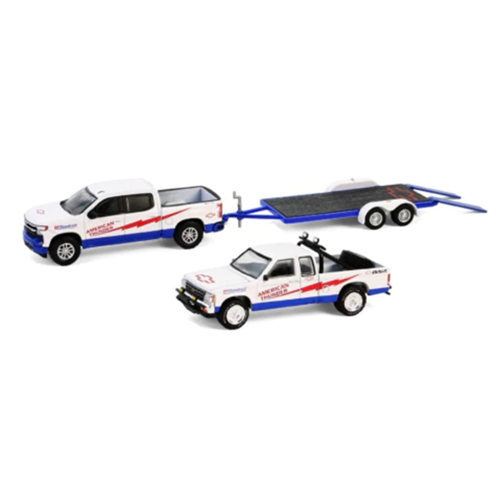 Miniatura 23 Chevy Silv. 1500 + 89 Chevy S10 1:64 Greenlight