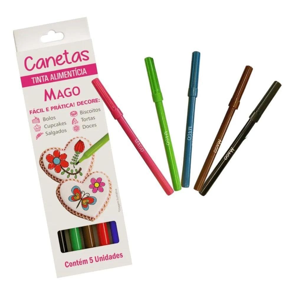 Caneta Alimentícia Bolo Pasta Americana Doces Papel De Arroz