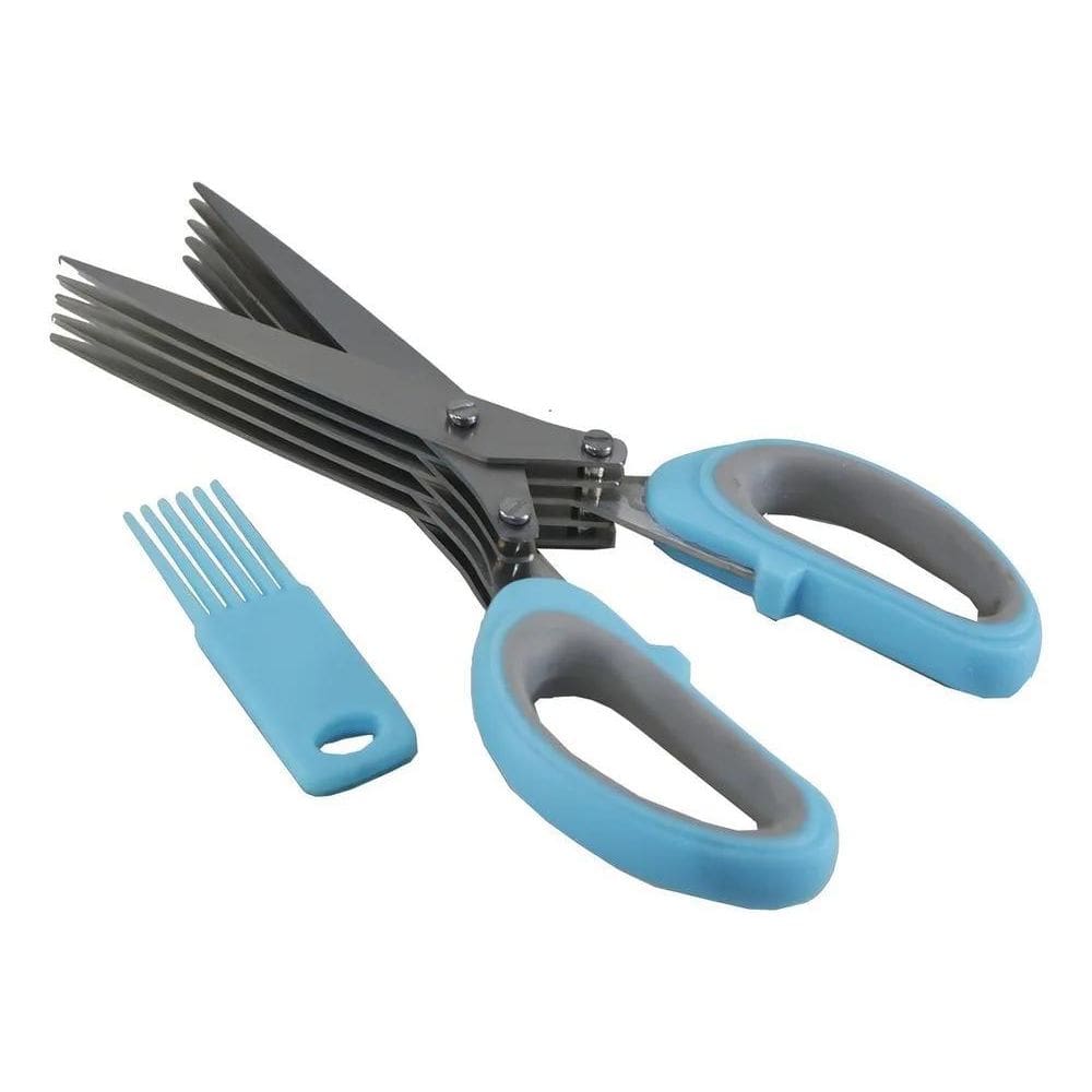 Tesoura Para Ervas E Temperos 5 Laminas