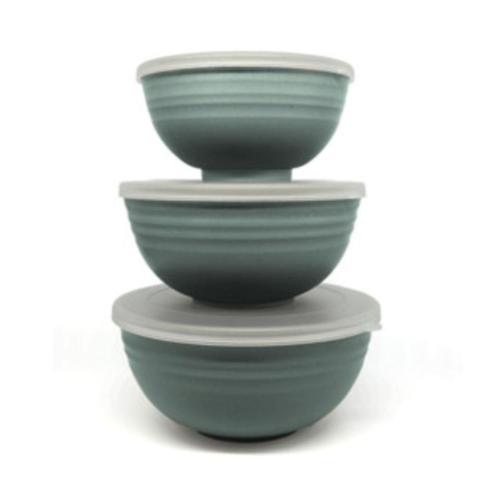 Conjunto 3 Bowls De Bambu E Pp Com Tampa