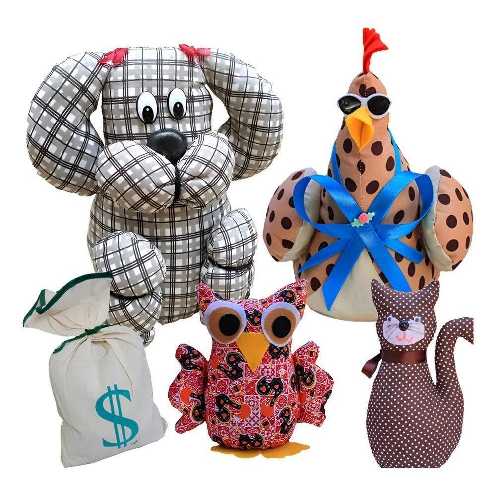 2X Peso De Porta Aparador Calço Moderno Tecido Artesanal Apo