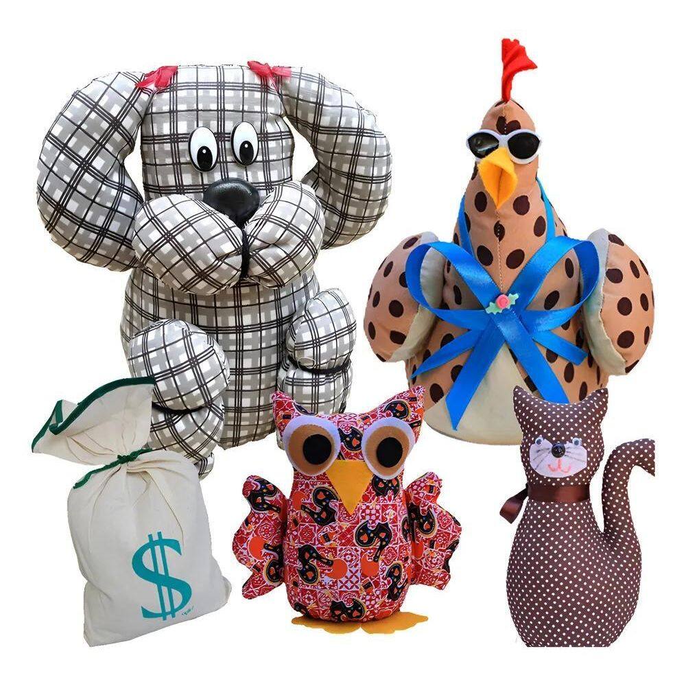 2X Peso De Porta Aparador Calço Moderno Tecido Artesanal Apo