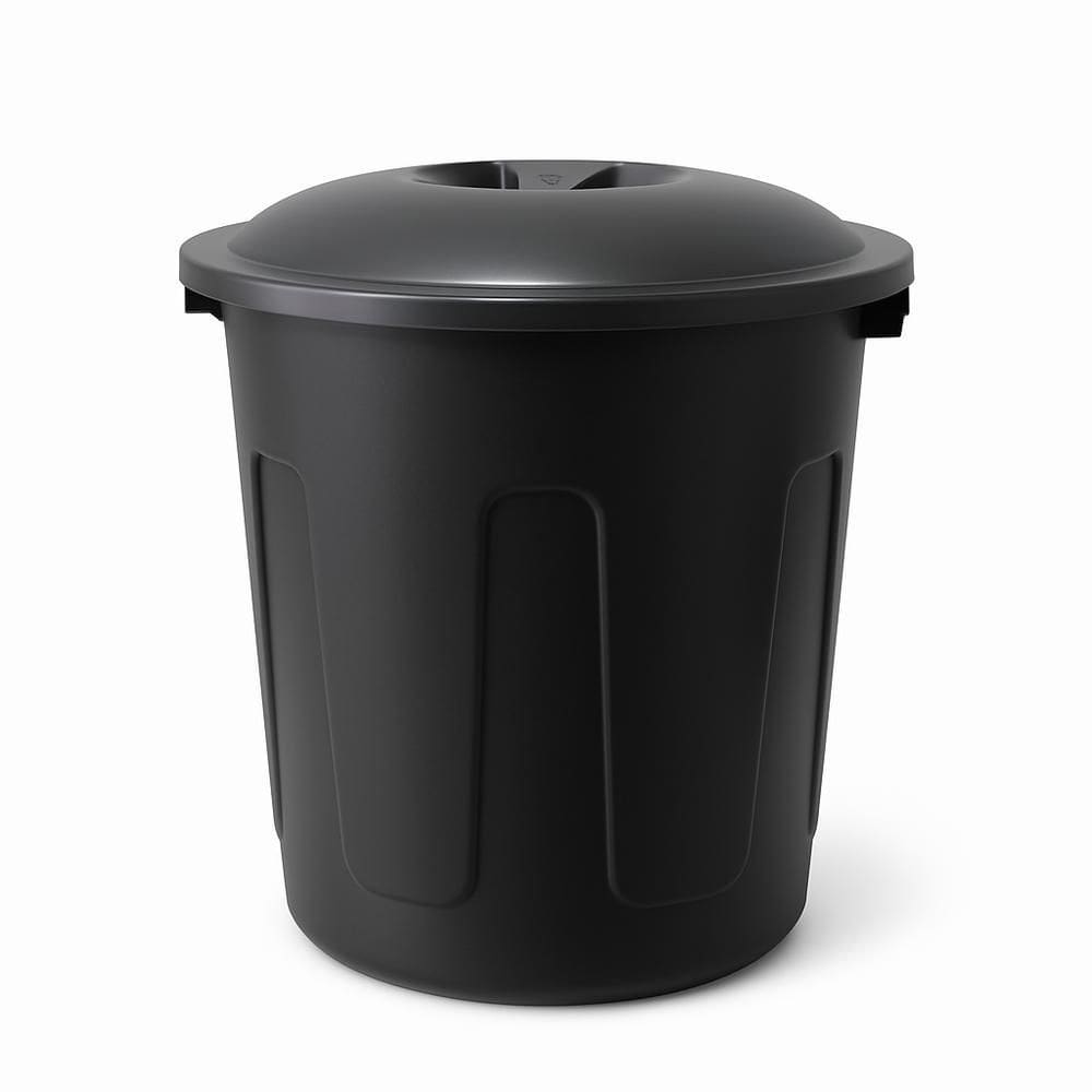 Lixeira 60 Litros Com Tampa Preto