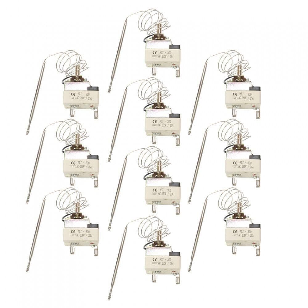 Kit Termostato Haste Longa Forno Elétrico - 10 Peças Metálico Bivolt