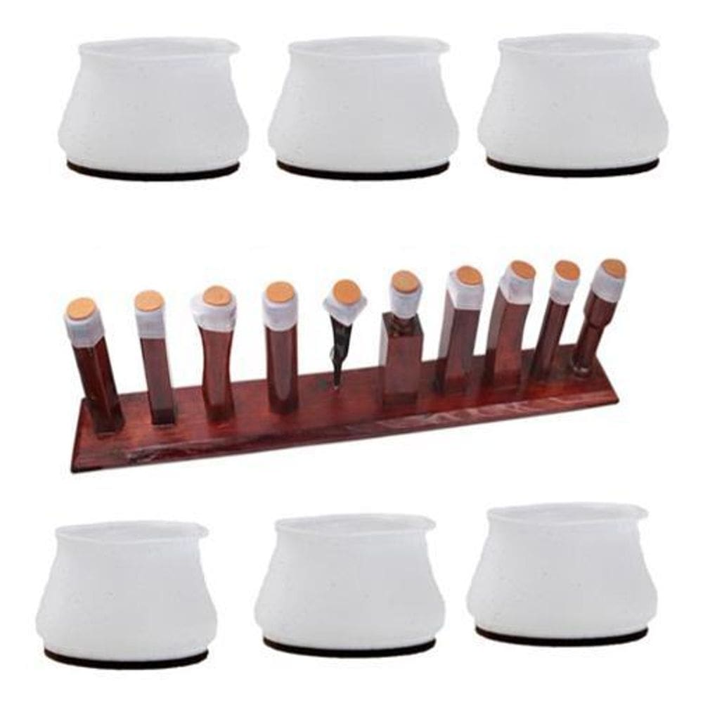 Tampas De Silicone Proteção Móveis Feltro Cadeira Perna