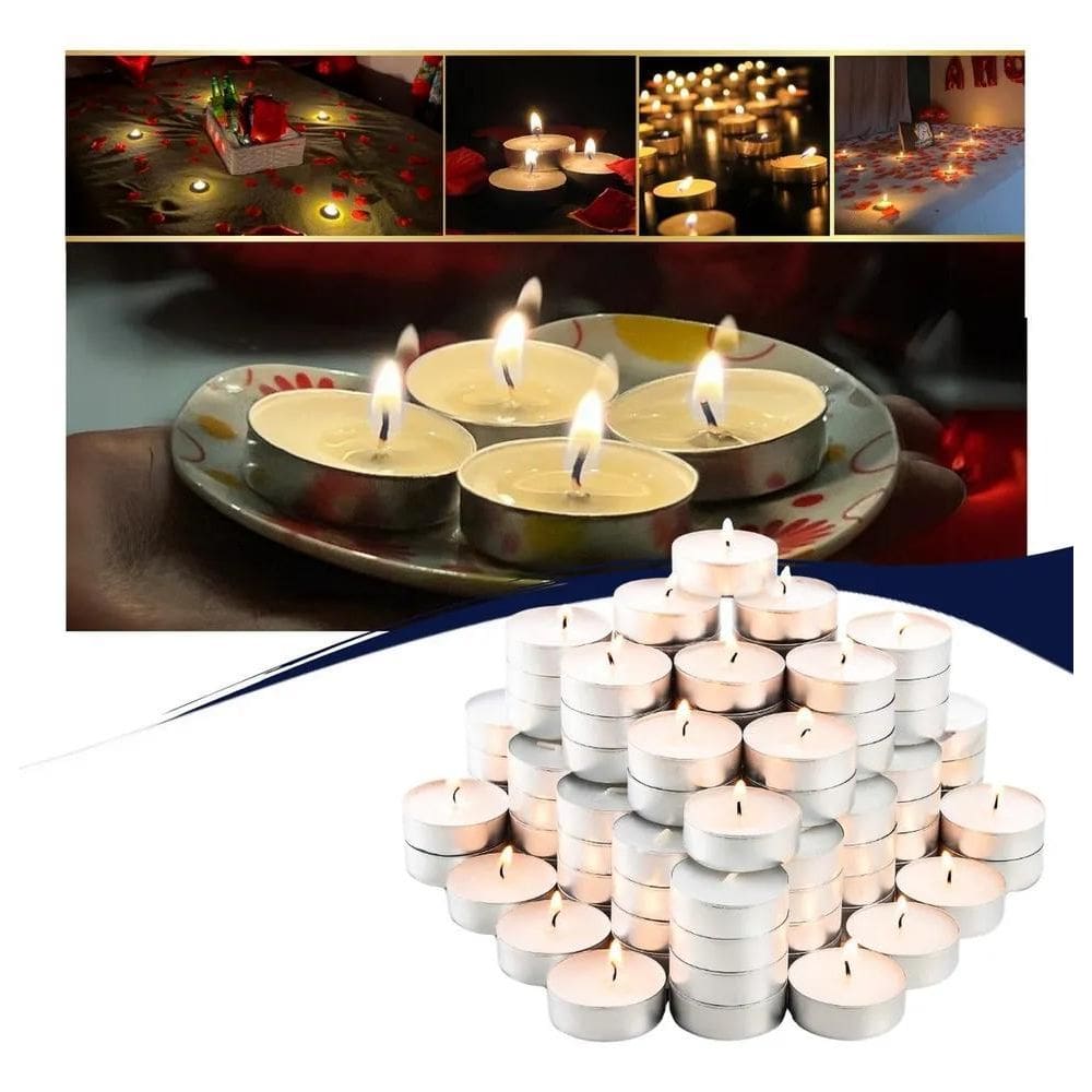 Kit 100 Unidades Velas Decorativas
