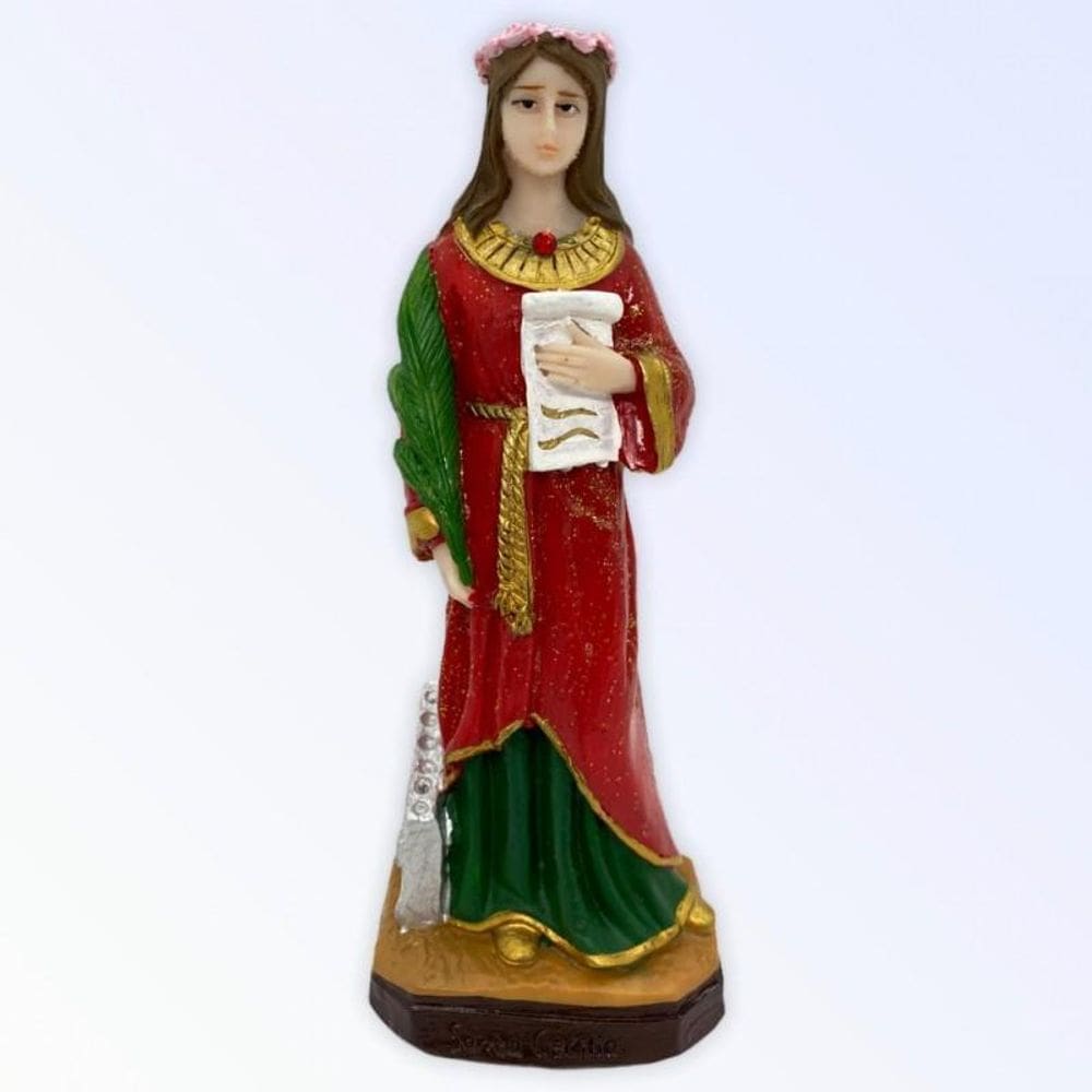 Escolha Sua Imagem Santa Católica Em Resina Tamanho Médio