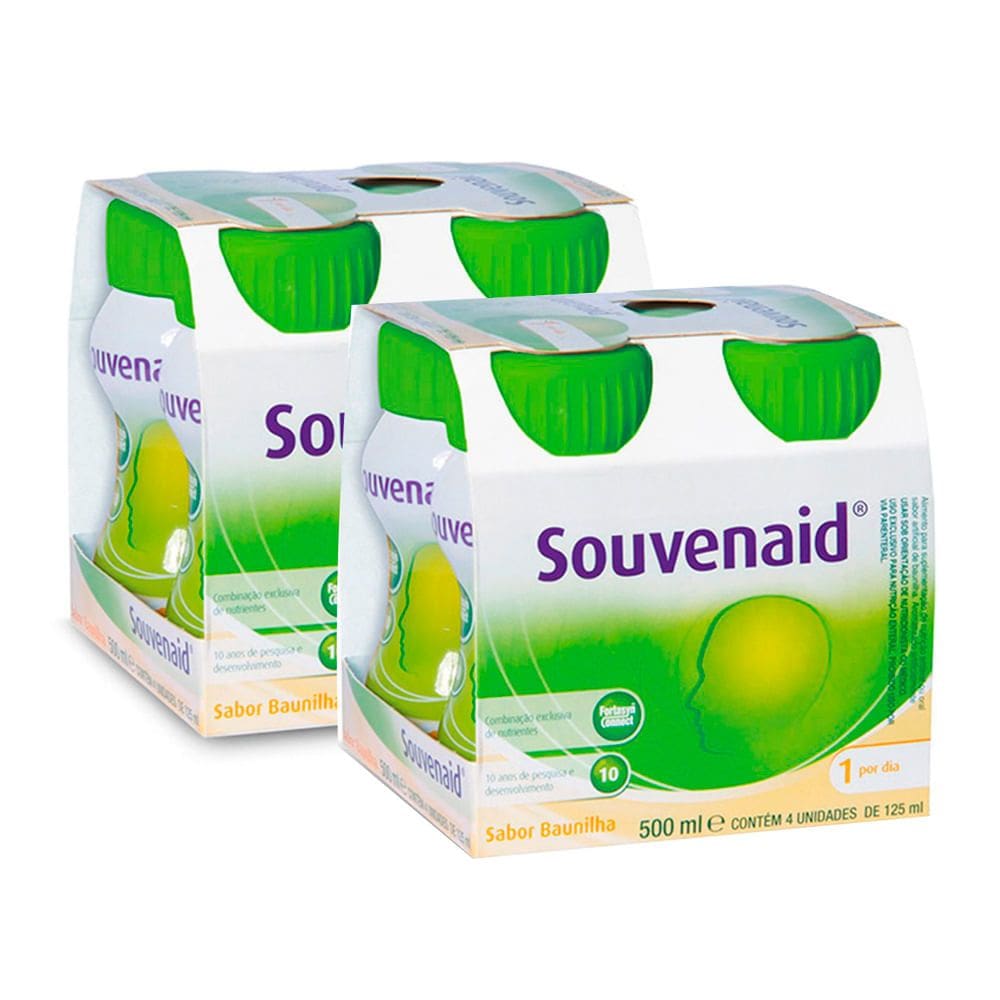 Kit 2 Souvenaid Baunilha com 4 Unidades de 125ml cada