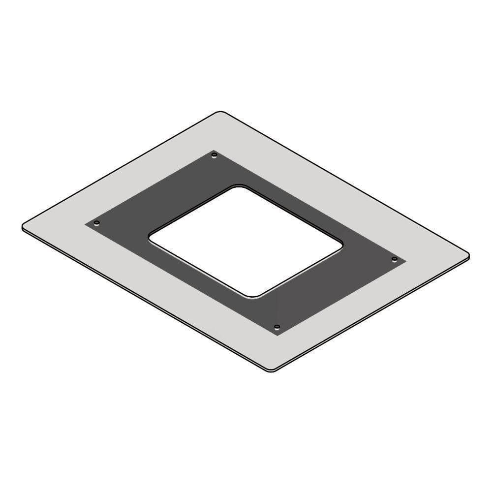 Vidro Reto Para Coifa De Ilha 90 Cm