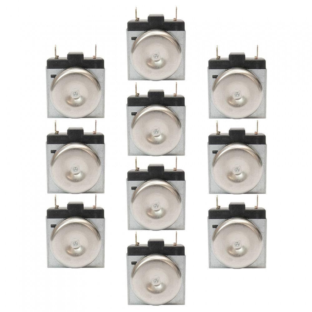 Kit Timer Mecânico Haste Curta Forno Elétrico - 10 Peças Metálico Bivolt