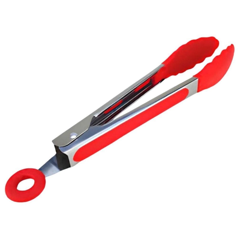 Pegador De Silicone E Inox Vermelho