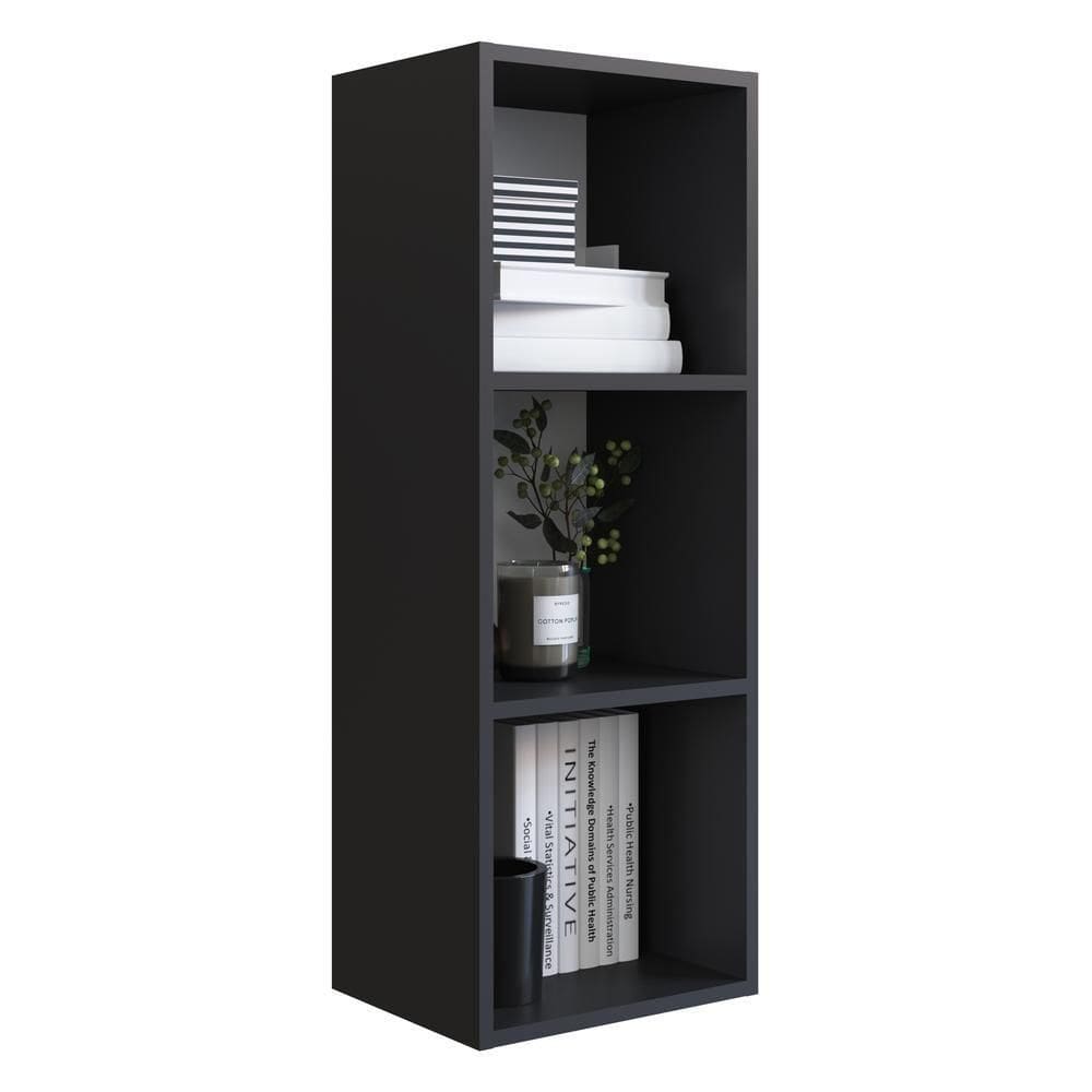 Armário Aéreo Escritório 2 Prateleiras Multimóveis Cr25247 Preto